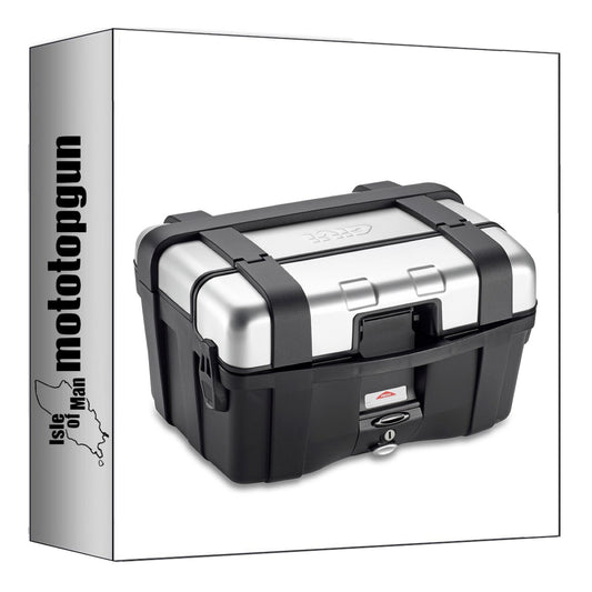 GIVI BAULETTO MONOKEY TREKKER ALLUMINIO 46 LT 6KG + ATACCO COMPATIBILE CON TRIUMPH TIGER EXPLORER 1200 16/17