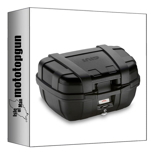 GIVI BAULETTO MONOKEY TREKKER LITE NERO 52 LT 6KG + ATACCO COMPATIBILE CON MOTO GUZZI V85 TT 19/23