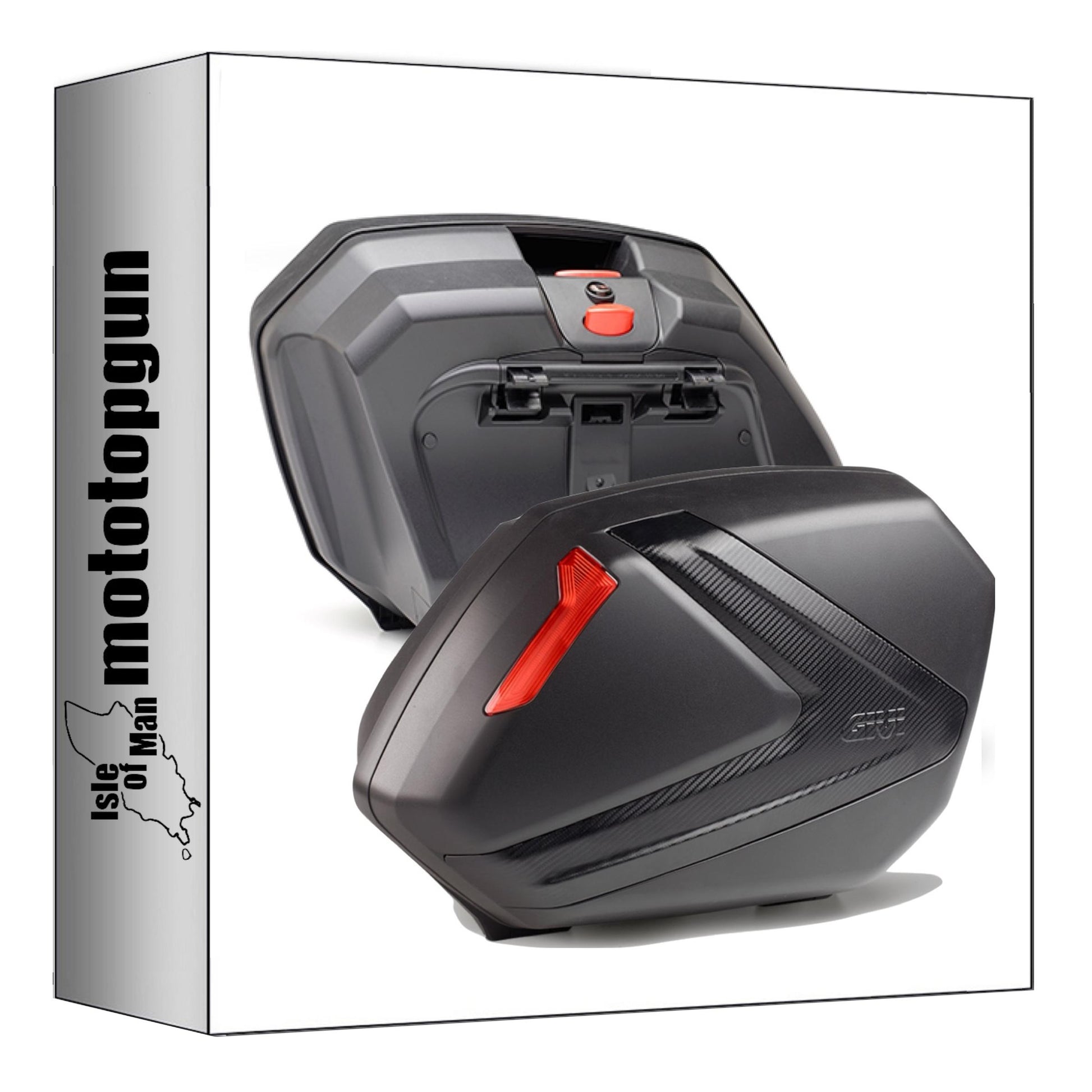 GIVI VALIGIE LATERALI V37NN MONOKEY SIDE CARBON LOOK 74 LT + ATACCO COMPATIBILE CON SUZUKI GSF 650 BANDIT / S K7-K8 07/11
