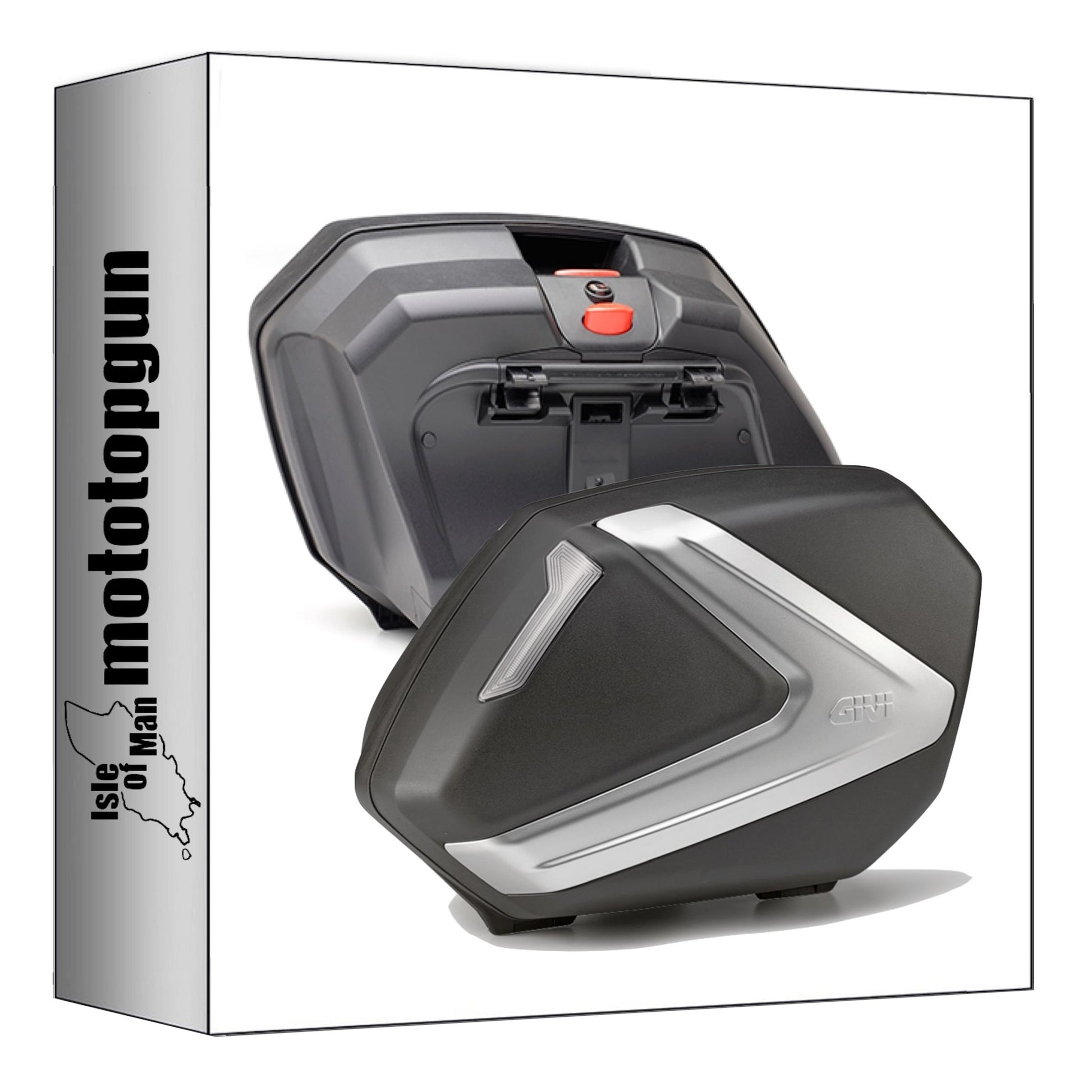 GIVI VALIGIE LATERALI V37NT MONOKEY SIDE ARGENTO TECH 74 LT + ATACCO COMPATIBILE CON HONDA VFR 800 VTEC 02/11