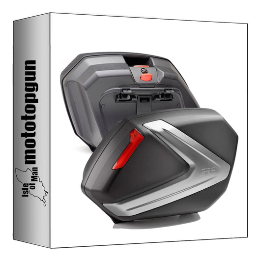 GIVI VALIGIE LATERALI V37N MONOKEY SIDE ARGENTO 74 LT + ATACCO PER SUZUKI GSF 650 BANDIT / S K7-K8 07/11