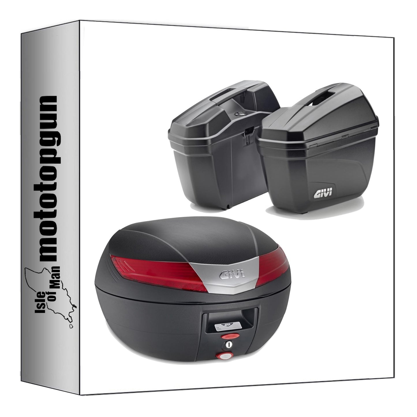 GIVI BAULETTO V40N + VALIGIE LATERALI E22N NERO 84 LT + ATACCO COMPATIBILE CON HONDA CB 500 X 19/23