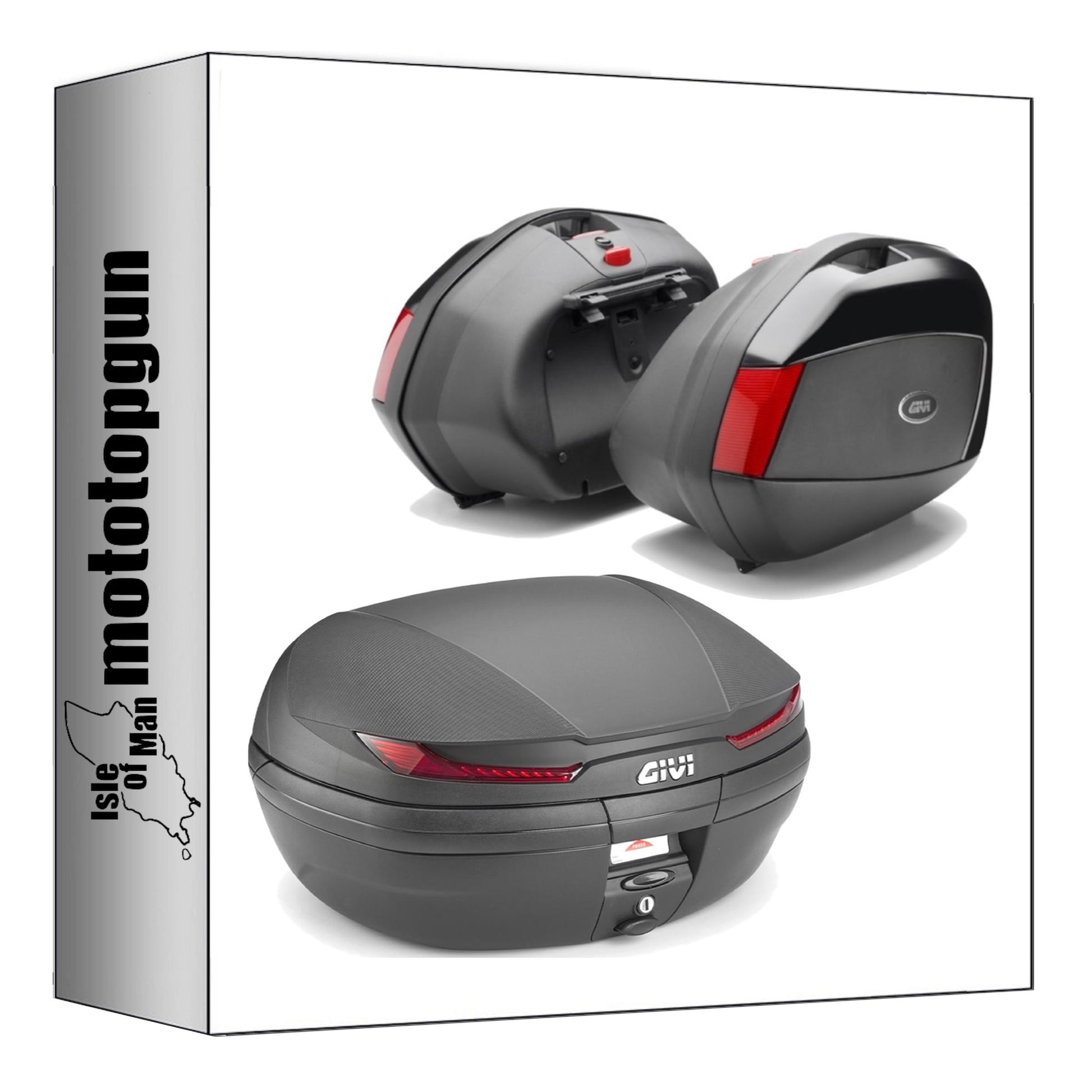 GIVI BAULETTO V45N + VALIGIE LATERALI V35N ARENA NERO 110 LT + ATACCO COMPATIBILE CON HONDA CBF 600 S / N 04/12