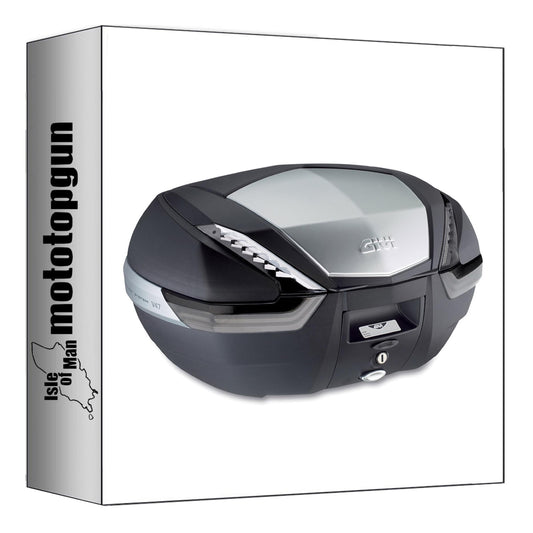 GIVI BAULETTO MONOKEY ARGENTO TECH 47 LT PER PORTAPACCHI ORIGINALE + ATACCO COMPATIBILE CON YAMAHA TRACER 7 GT 2024