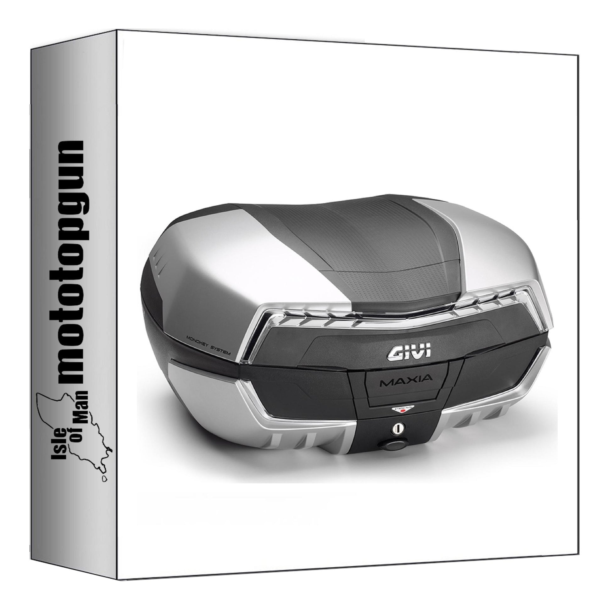 GIVI BAULETTO V58NT MONOKEY MAXIA 5 ARGENTO TECH 58 LT + ATACCO COMPATIBILE CON KAWASAKI VERSYS 1000 12/14