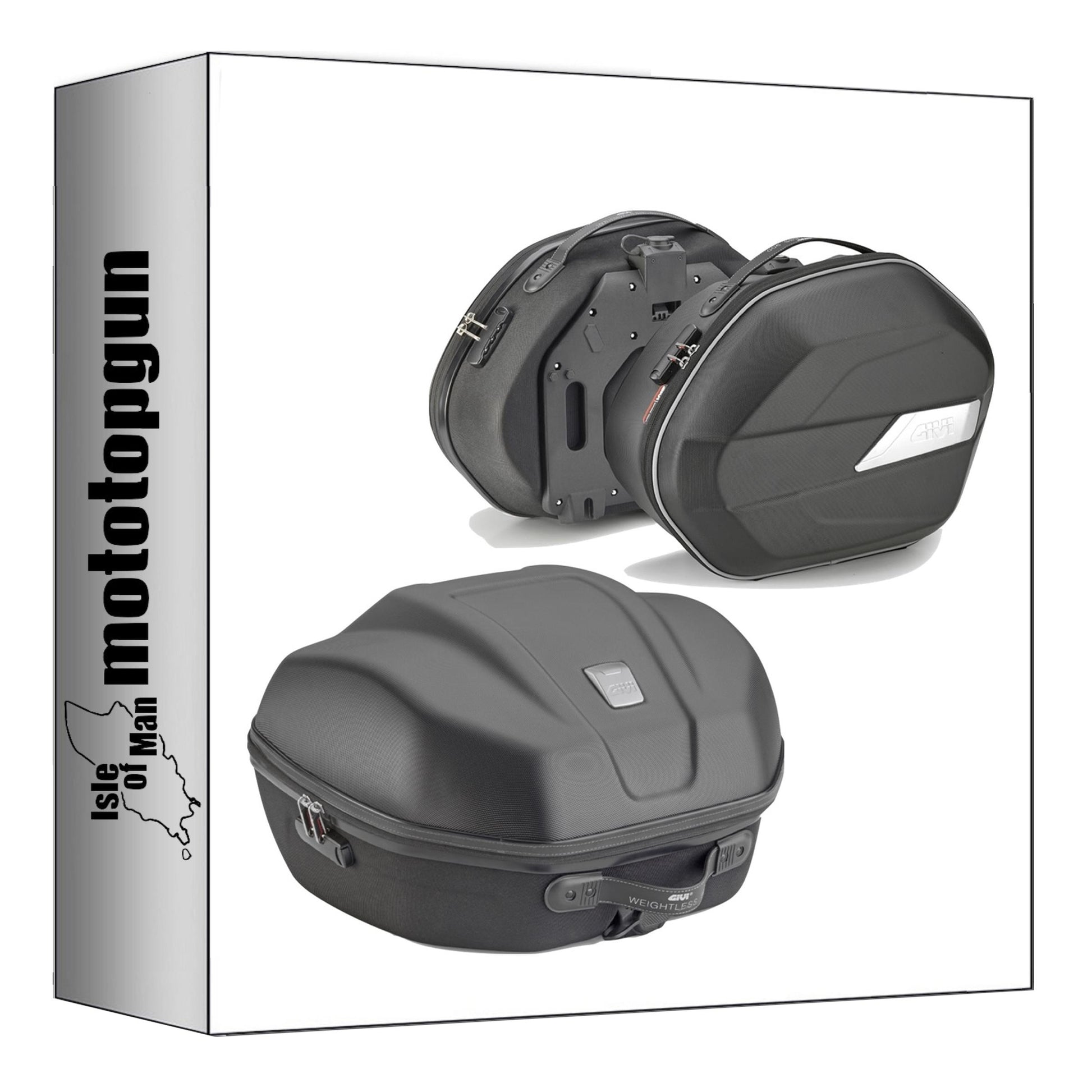 GIVI BAULETTO WL901B + BORSE LATERALI WL900B NERO 84 LT + ATACCO COMPATIBILE CON HONDA NC 750 S / DCT 14/15