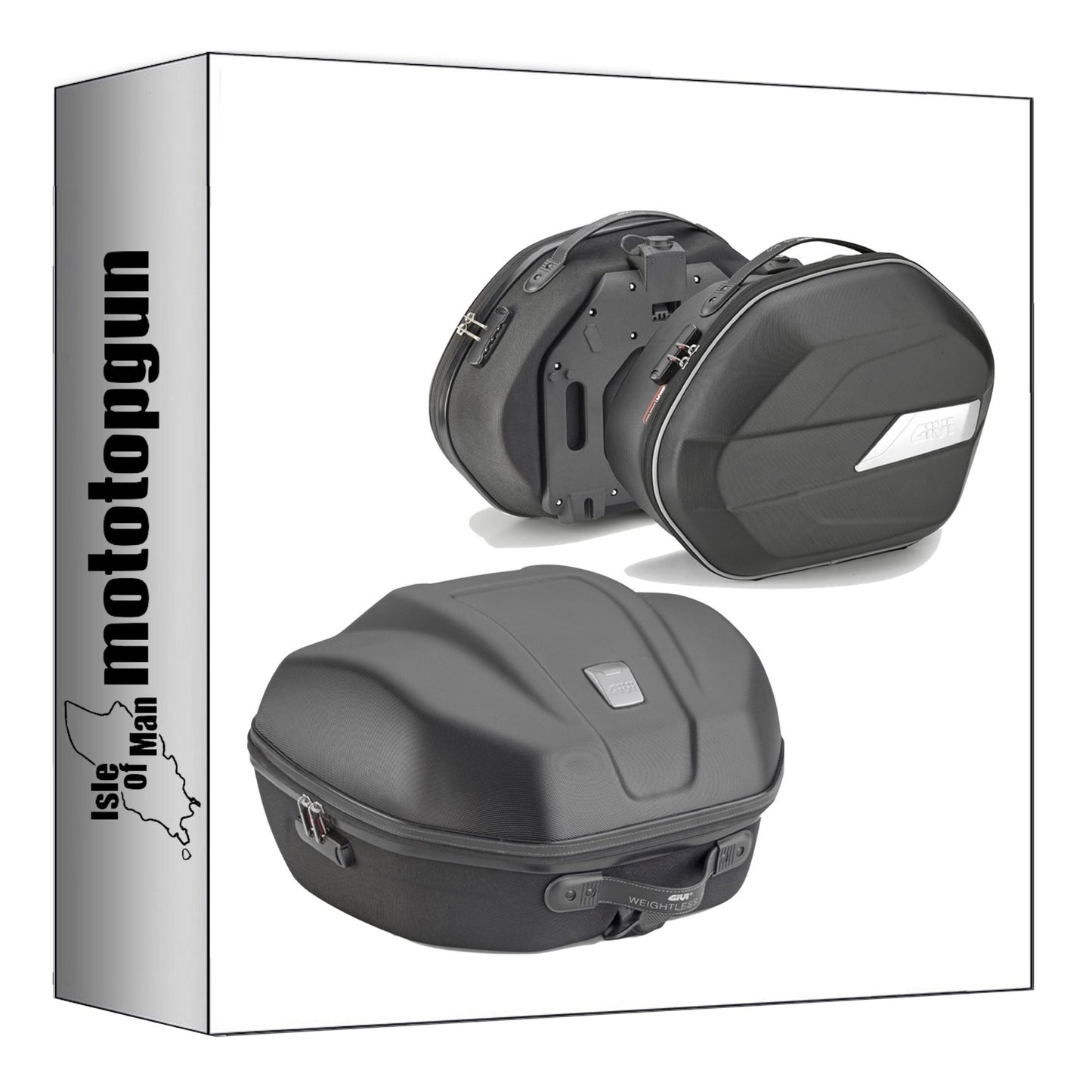 GIVI BAULETTO WL901B + BORSE LATERALI WL900B NERO 84 LT + ATACCO COMPATIBILE CON SUZUKI GSX S 1000 F 15/20