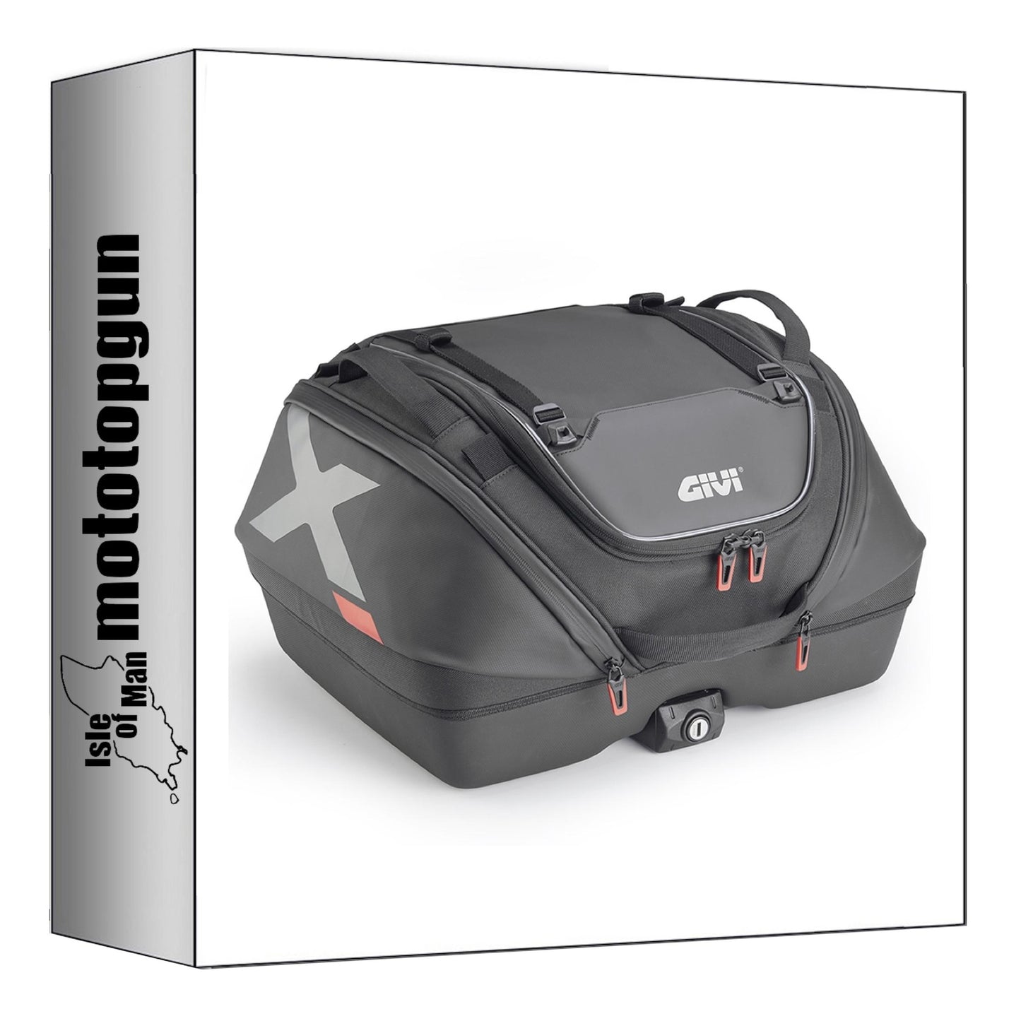 GIVI TOP BAG XL08B MONOKEY NERO 40 LT + ATACCO COMPATIBILE CON KYMCO DOWNTOWN 350 I ABS 15/24